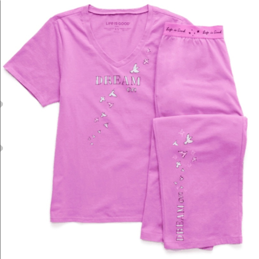 Life is Good, SET, Size XL, Snuggle-up, Crop, Sleep Pants & V-neck Tee, …